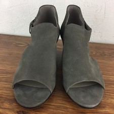 Eileen Fisher Size 10 Leather Iris Cut Out Mi...