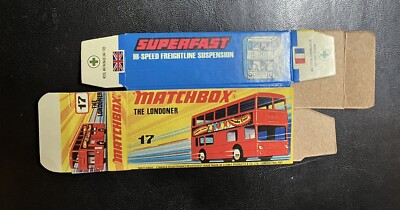 Matchbox Lesney Superfast #17 The Londoner Type I ''71-''74 Repro Box