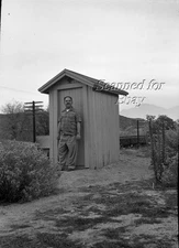 Redlands Loop Waiting Shed Nov 1953 Califonia Railroad ORIGINAL PHOTO & NEGATIVE