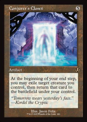 MTG Innistrad Remastered RETRO BORDER R Conjurer's Closet #0441