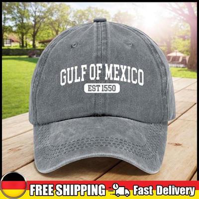 Gulf von Mexiko Est 1550 Baseball Cap Vintage Golf Dad Hut für Männer Frauen DE