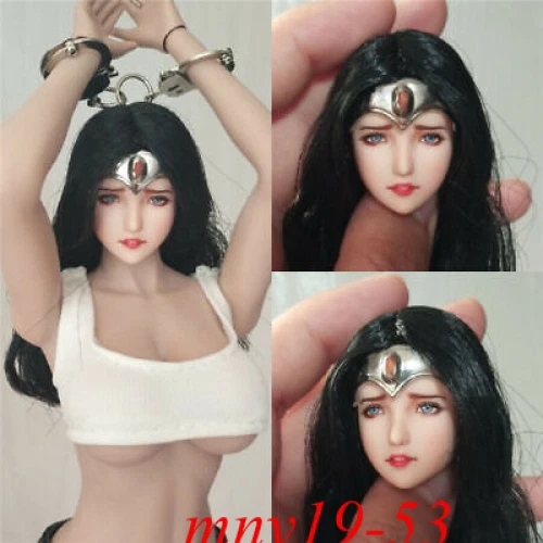 1/6 Mujer Maravilla Cabeza Esculpida Ajuste 12 pulgadas Obitsu PH LD UD Figura Muñeca Juguete Foto 3 de 4