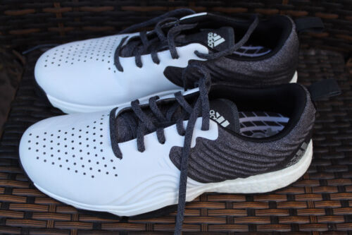 ADIDAS BOOST ADIPOWER EVN791001 SNEAKERS DA GOLF UOMO BIANCO/NERO/ARGENTO TAGLIA 8,5 NUOVE - Foto 3 di 10