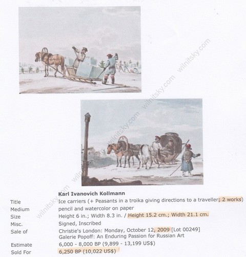 Karl Kollmann (1788-1846) "Russian folk scene", miniature on card, ca. 1810 - Picture 7 of 8