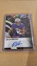 2024 Leaf Press Pass Premium Dillon Johnson Reflector Black Auto /2 Titans