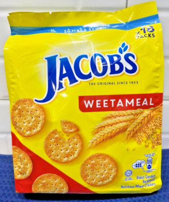 Jacob's Weetameal Biscuits Rich Fibre 502g - 2 Packs