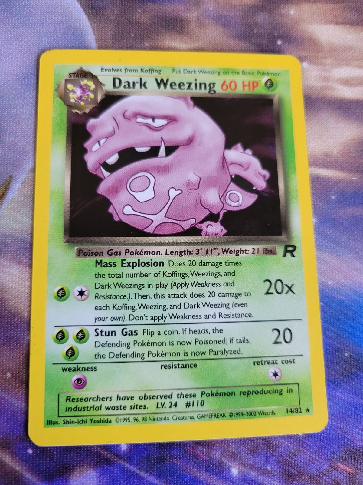 Pokémon TCG Dark Weezing Team Rocket 14 Holo Unlimited Holo Rare