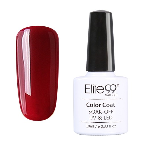 Elite99 Soak Off Gel Polish UV LED Wine Red Series 12 Shiny Colors Nail Art 10ML - Picture 21 of 26