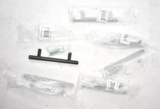 Lot of 6 Hardware Resources 3-3/4" Center To Center Cabinet Bar Pulls 156DBB4