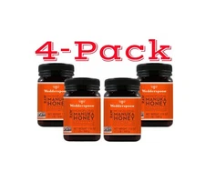 MANUKA HONEY 4 Pack WEDDERSPOON NEW ZEALAND RAW KFACTOR 16+ 1.1lb 500g Kosher