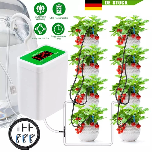 Automatisches Bewässerungssystem Pflanzenbewässerung Wasserspender mit Timer DHL - Bild 3 von 12