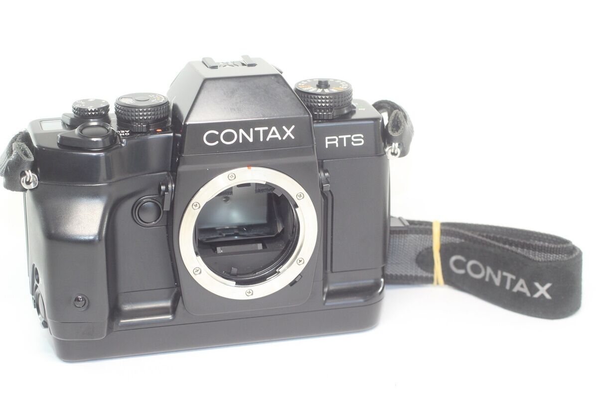 AS IS Contax RTS III 35mm SLR Film Camera Black Body Only w/Strap From Japan