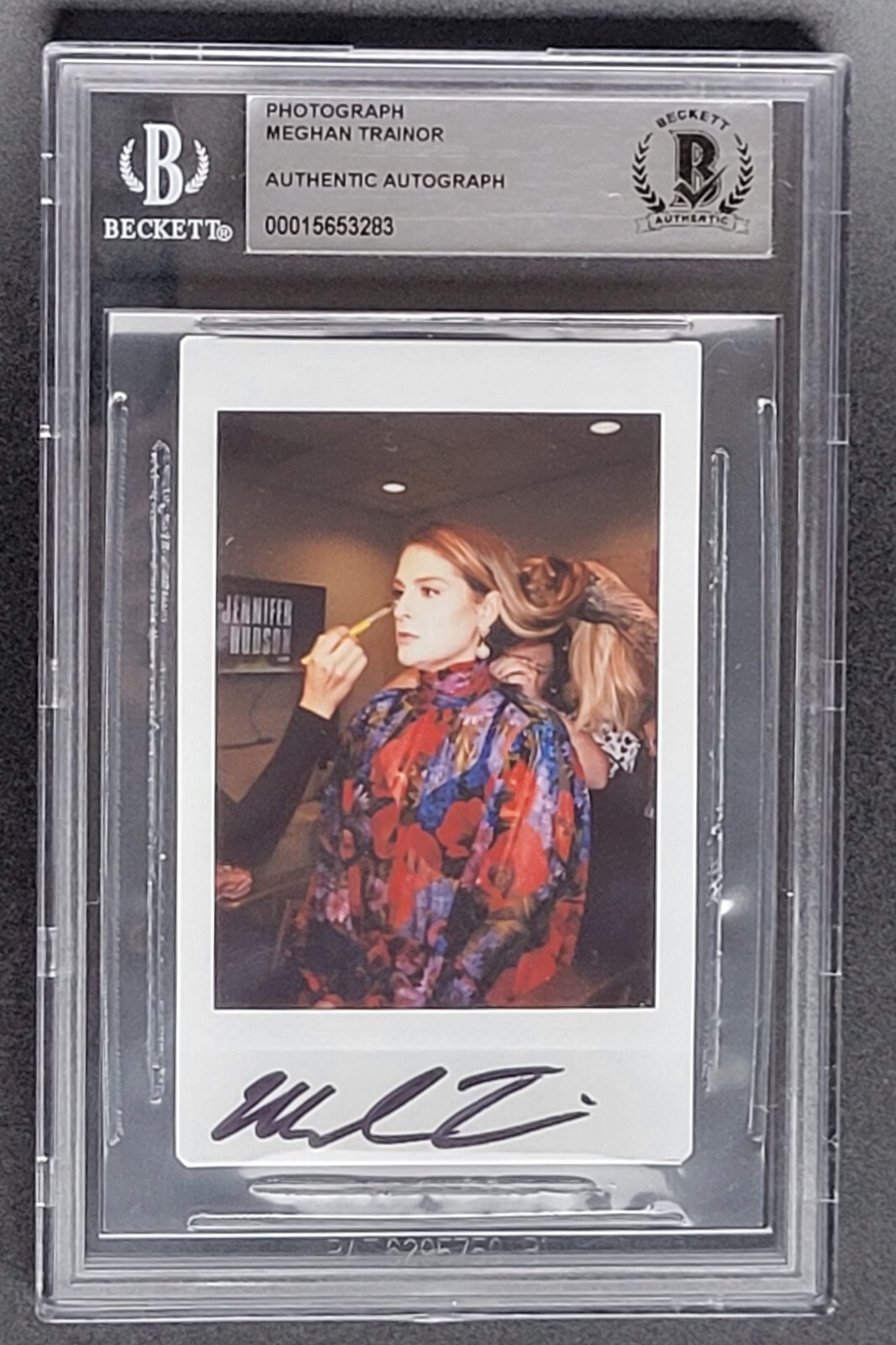 MEGHAN TRAINOR SIGNED SLABBED BECKETT BAS COA MUSIC SINGER POP AUTOGRAPHED PHOTO