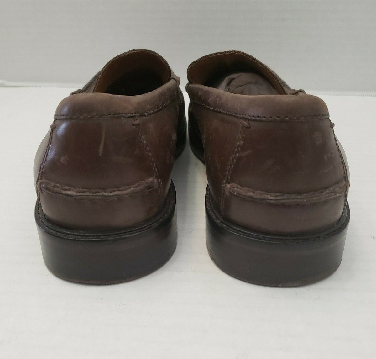 Polo Ralph Lauren Dustan Brown Leather Penny Loafers Men\'s Size 10D 11431 Polo Ralph Lauren Dustan Brown Leather Penny Loafers Men main image 3