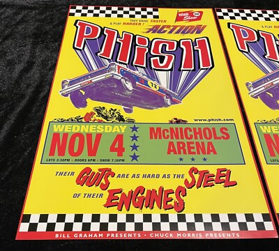 🐠Phish 2 Poster Set Fall Tour 1998 McNichols Arena Both Versions
