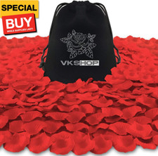 4500 Pack Red Rose Petals,Artificial Roses Flower Petals for Romantic Night,Vale