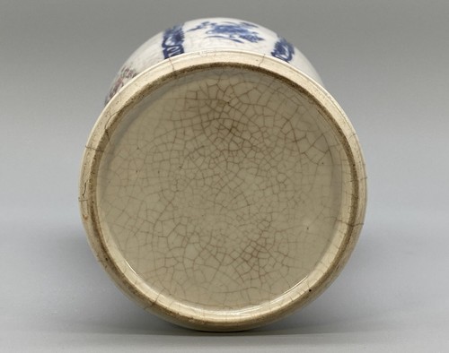 c.1780 QIANLONG PERIOD CHINESE FAMILLE ROSE EXPORT PORCELAIN BALUSTER VASE - Picture 18 of 20