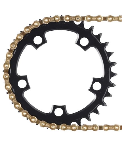 94BCD 5 Bolt Round Narrow Wide Chainring 32T-46T 10 11 12 Speed Bike Chainwheel - Picture 23 of 41