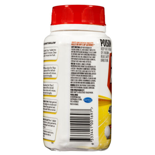 240pc White King Home Multi Purpose Fizzing Bleach Cleaning Tablets Lemon - Picture 4 of 5