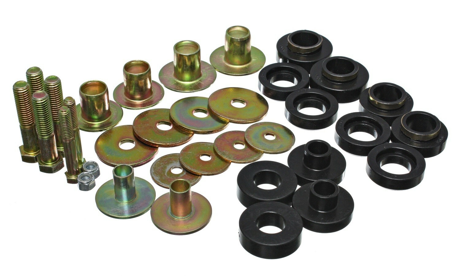 73-75 Firebird Trans Am Polyurethane Subframe to Body Bushings w/ 1" CORE BLACK