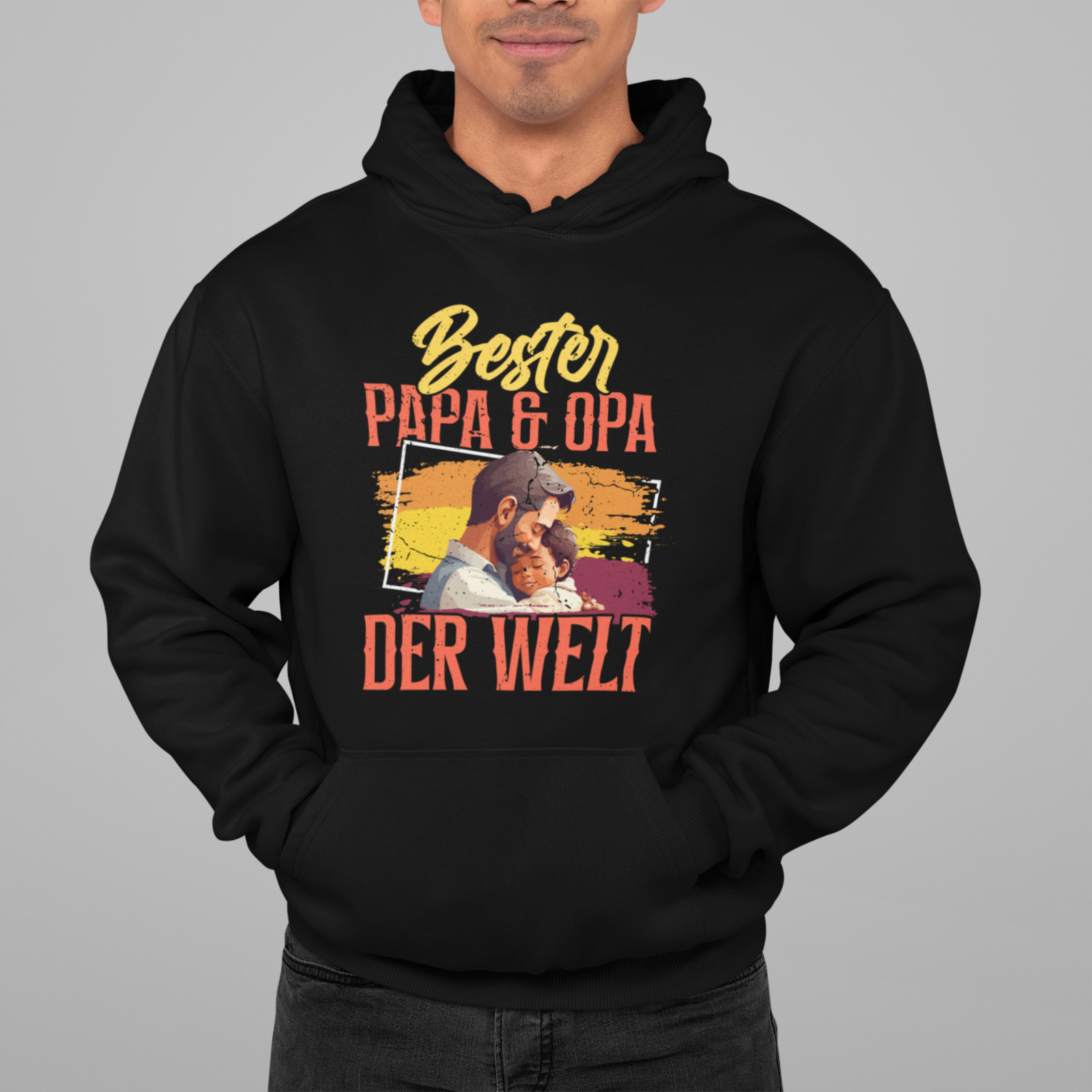 Mejor Papá y Abuelo del Mundo Sudadera con Capucha con Proverbios para Hombre Día del Padre Regalo
