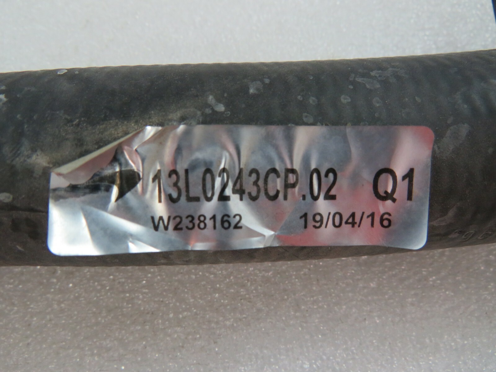 McLaren 570S, LH, Left Water Hose, Used, P/N 13L0243CP