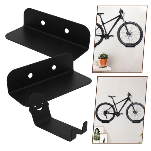 3PCS Mountain Bike Storage Wall Mounted Rack Stands Hanger Black 175*85*75MM