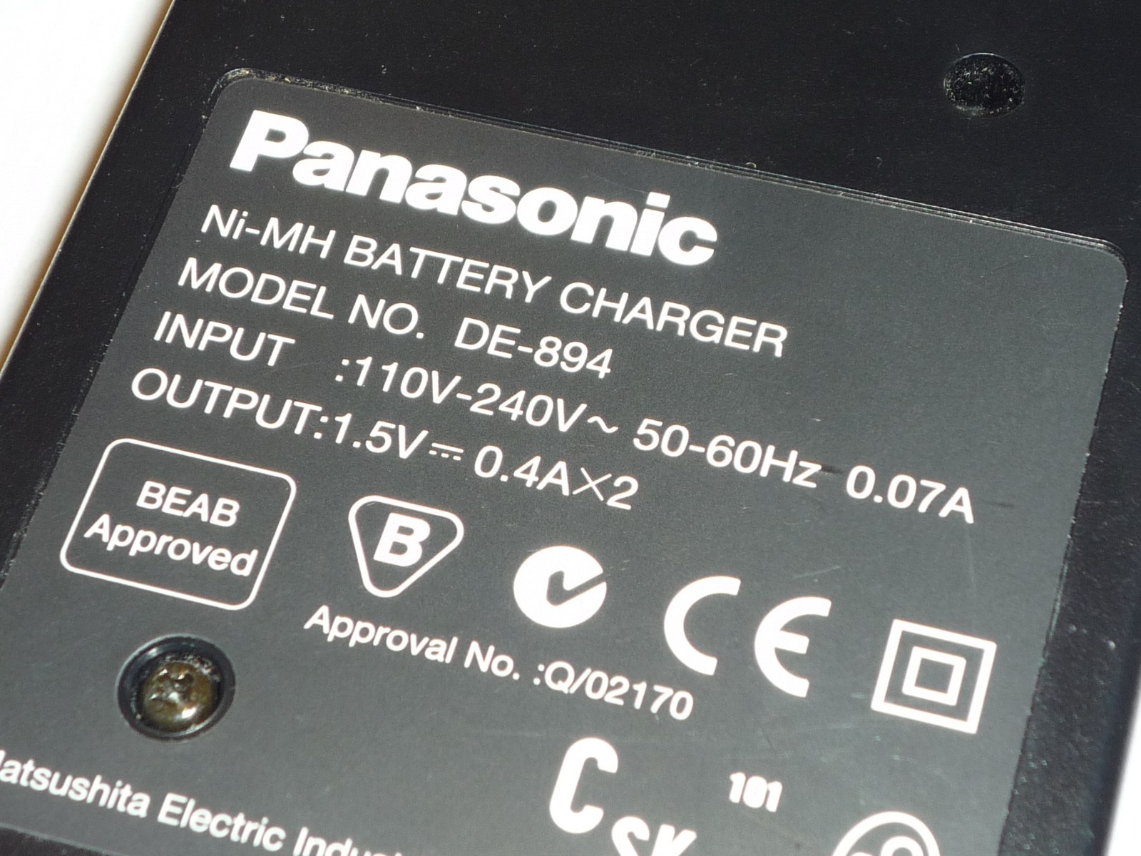 Original Genuine Panasonic Camera Battery Charger DE894 eBay