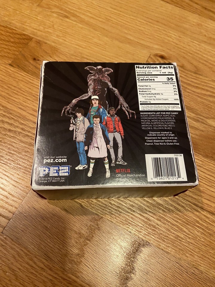 PEZ 2018 Netflix Stranger Things ELEVEN & MIKE 2pc Boxed Set GIFT ...