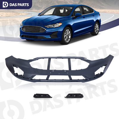 Primed Front Bumper Cover Replacement For 2019 2020 Ford Fusion With Brackets