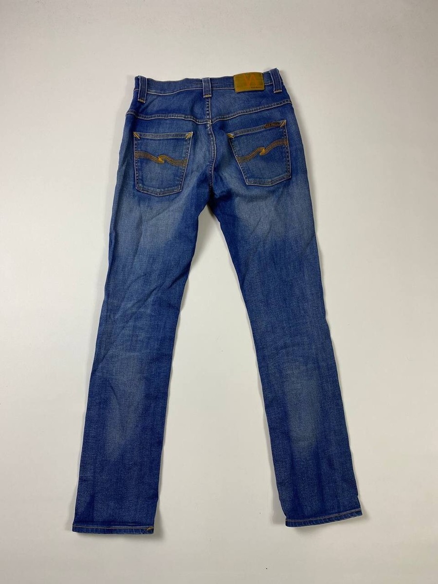 Nudie Jeans THIN FINN Org.Klein Used Men Denim Jeans Size