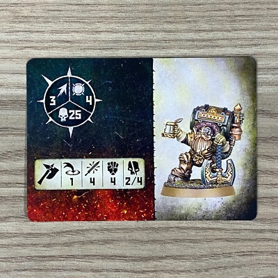 WARCRY Charakter Spielkarte Warhammer Die Alte Welt White Dwarf Werbe AOS