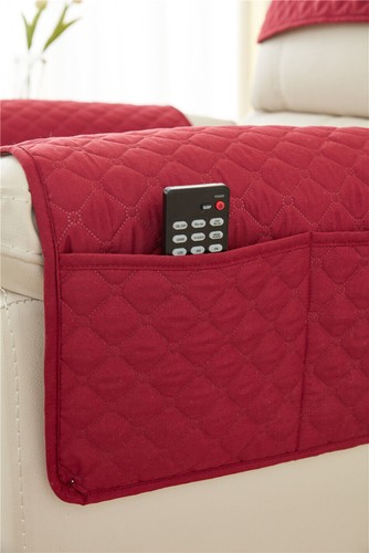 1Set Recliner Sofa Headrest Protector Sofa Armrest Headrest Cover With Pockets - Picture 15 of 32