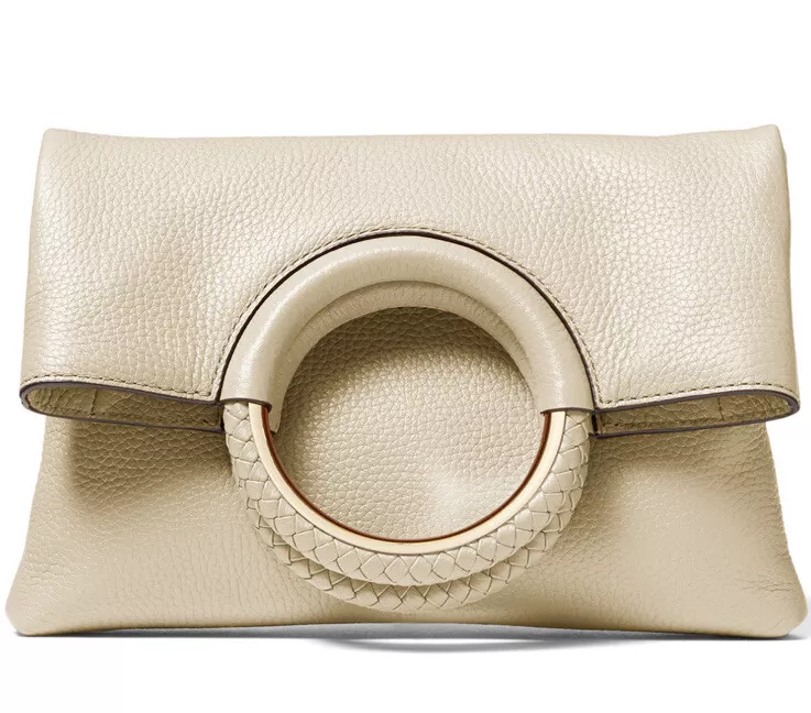 Cream Ring Handle Bag