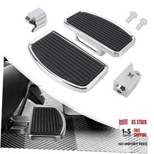 Chrome Driver Floorboards - Wider Foot Pegs for Can-Am Vertical Pattern