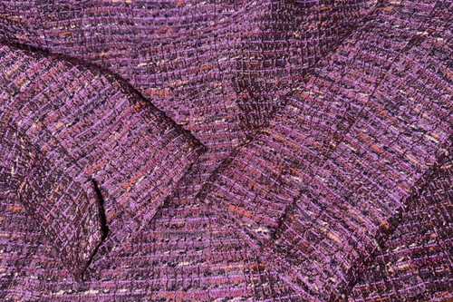 Lafayette 148 New York Purple Blazer Size 12 Career Melodic Tweed Lined EUC - Picture 6 of 9