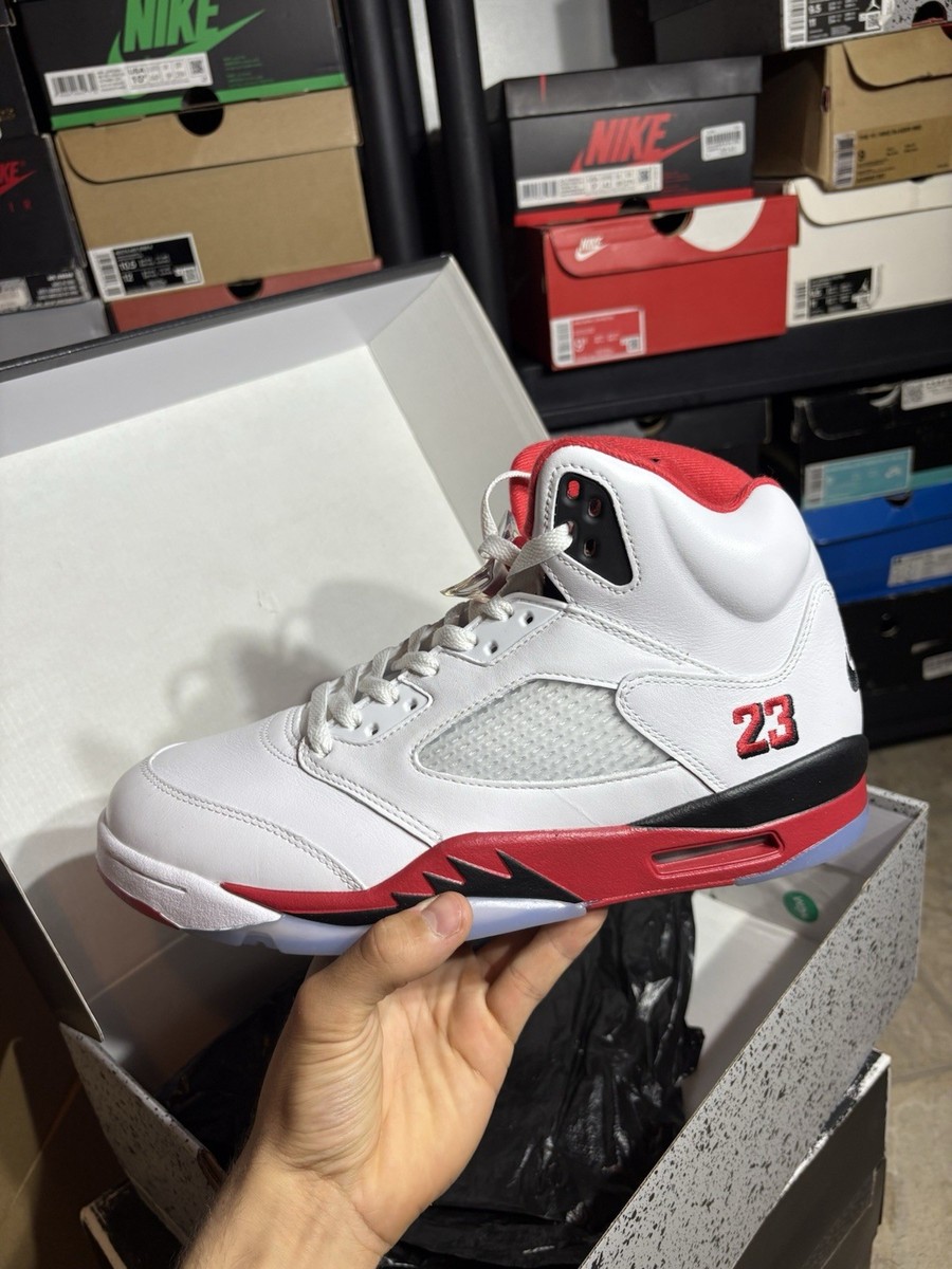Size 10.5 - Air Jordan 5 Retro 2025 Fire Red for sale online | eBay