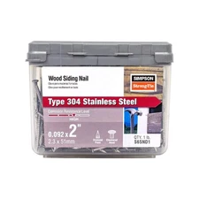 Simpson Strong-Tie S6SND1 Stainless Steel 13 ga. Siding Nail 2 L in. (Pack of 2)
