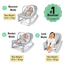 Ingenuity Keep Cozy 3-in-1 Grow with Me Vibrating Baby Bouncer