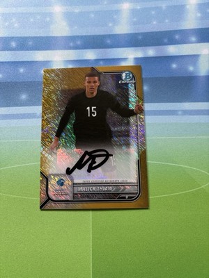 2022-23 Bowman Chrome Road to UEFA Under21 Auto Malick Thiaw Gold /50 Germany