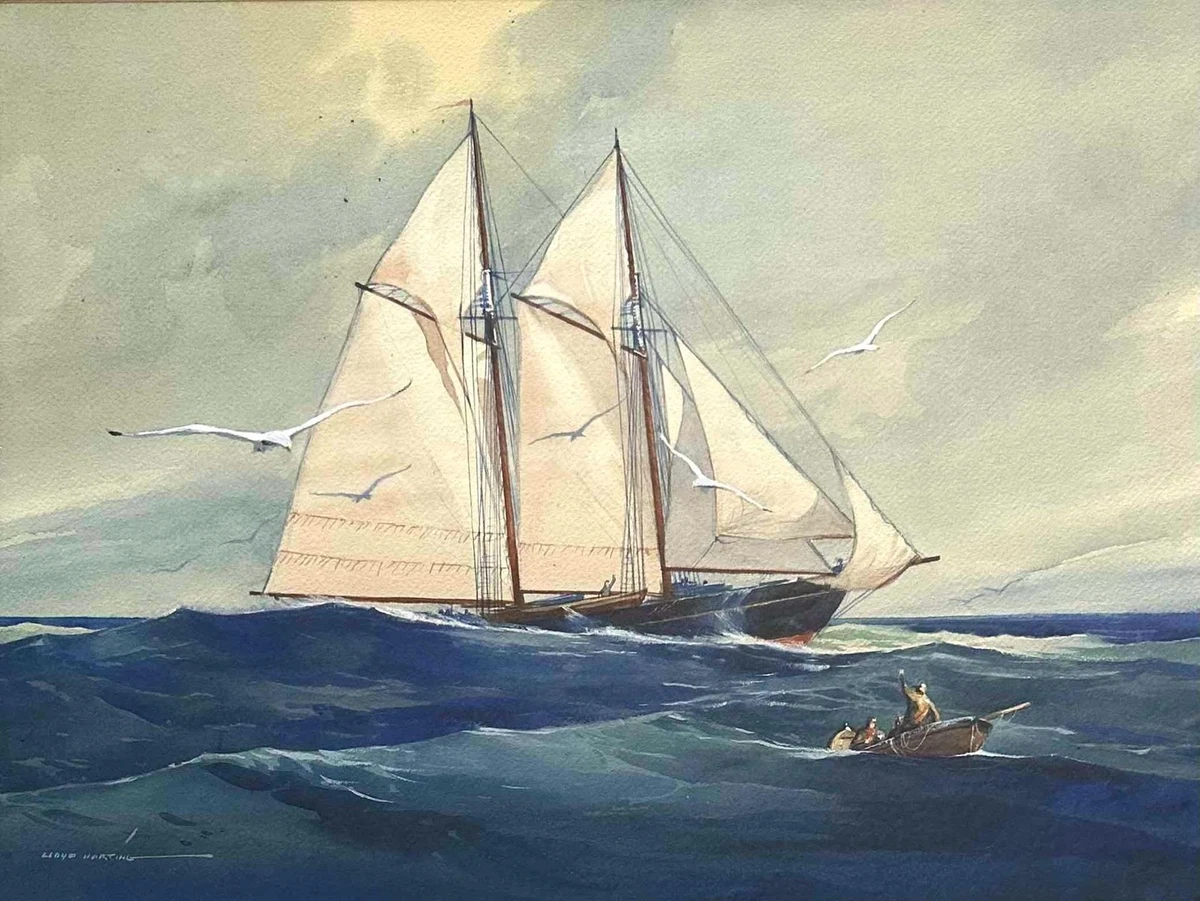 Watercolor Painting Original Nautical Art Paintings for sale | eBay