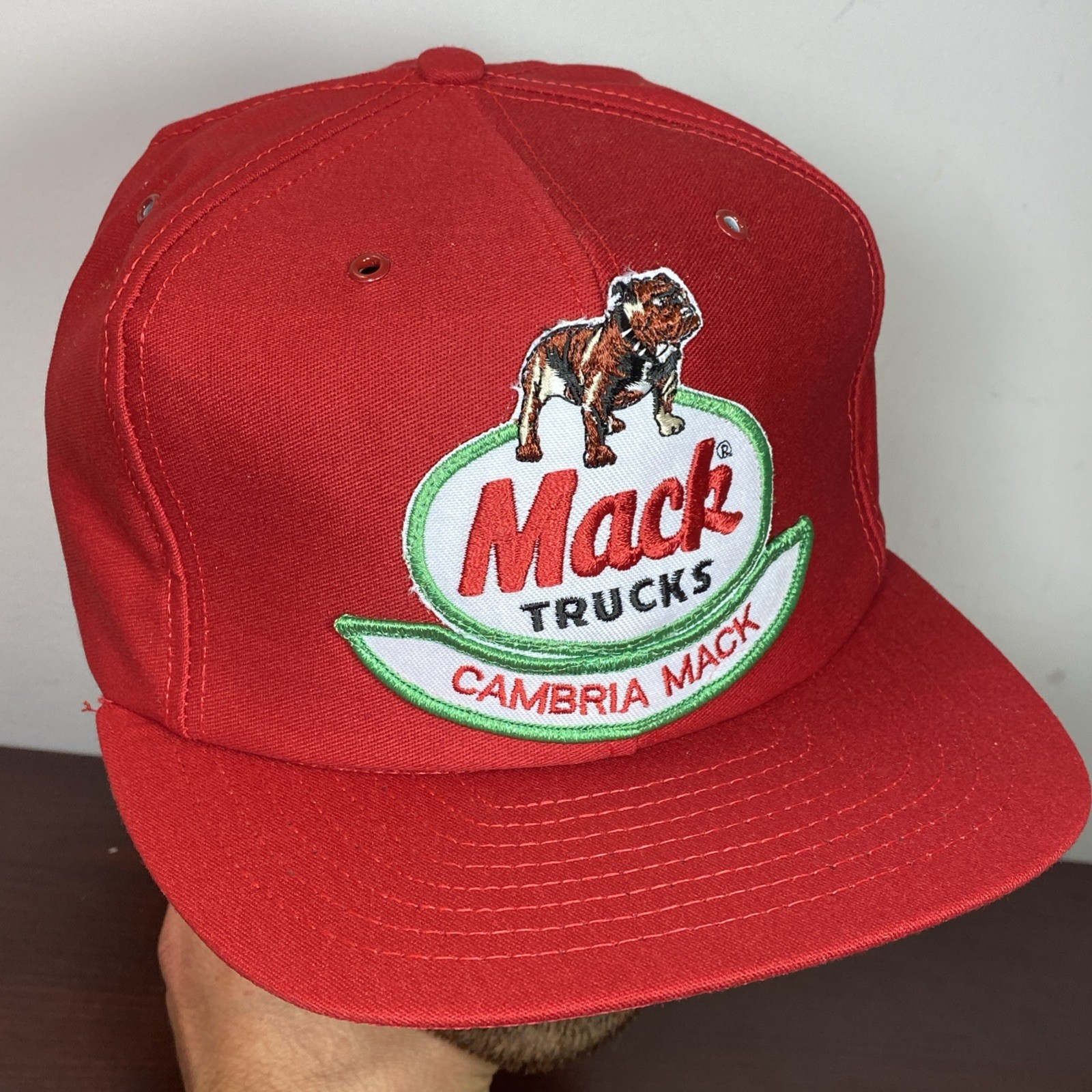 VTG CAMBRIA MACK TRUCKS Red Hat Cap SnapBack Trucker … - Gem