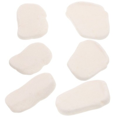 6 Pcs Flache Malsteine Bemalte Felsen Landschaftsbausteine Bastelbedarf