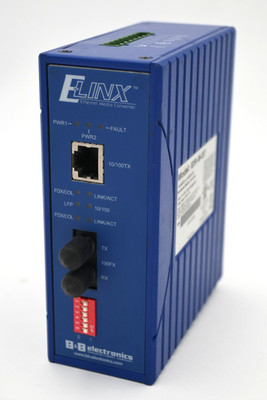 B&B ELECTRONICS EIR-M-ST ELINX HARDENED ETHERNET MEDIA CONVERTER