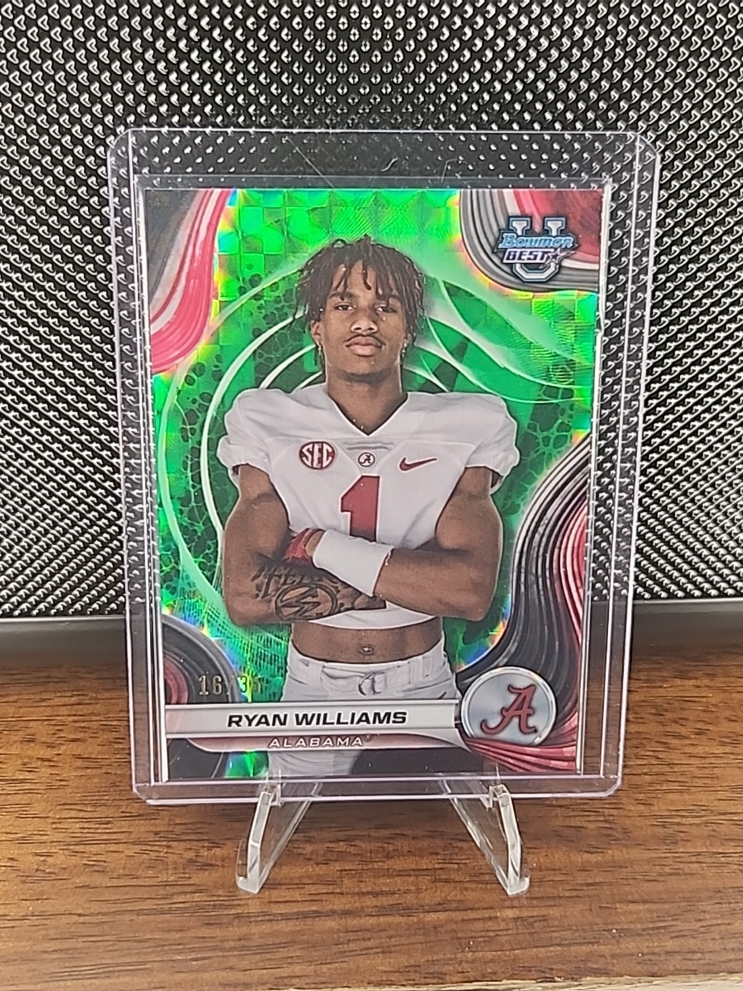 2024 Bowman U Best Ryan Williams Green Geometric /35 Breakers Delight Exclusive