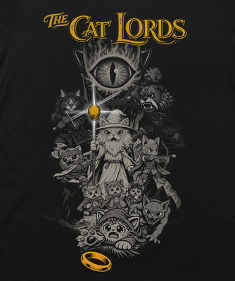 The Cat Lords Fantasy Parody zelda Funny Cat Wizard Hobbit Style   t-shirt tee
