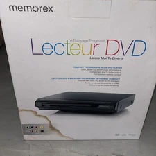 Memorex Progressive Scan DVD Player 16:9 S-Video MVD2016BLK - New Open Box