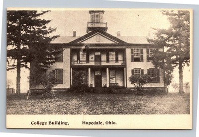 Hopedale Normal College Building Ohio RPPC Postcard 1900s