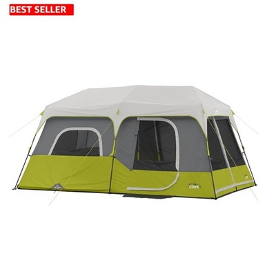 Spacious 9-Person Instant Pop Up Tent - 14' x 9', Waterproof for Family Camping