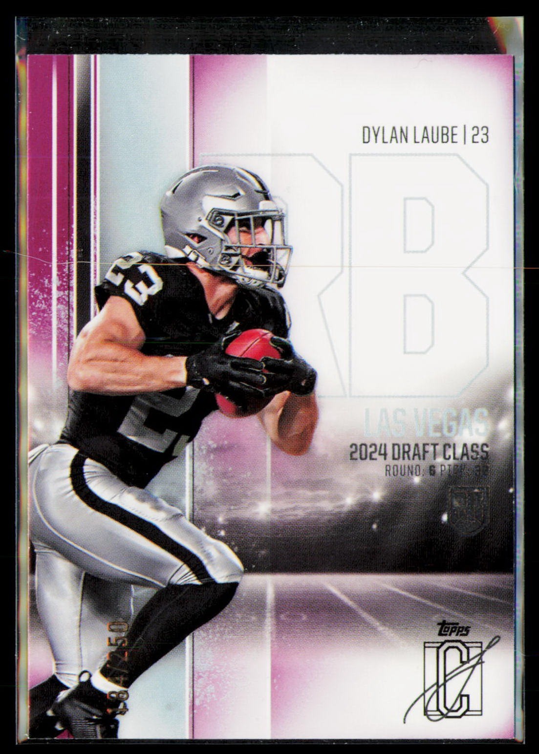 2024 Topps Signature Class #132 Dylan Laube Magenta #/250